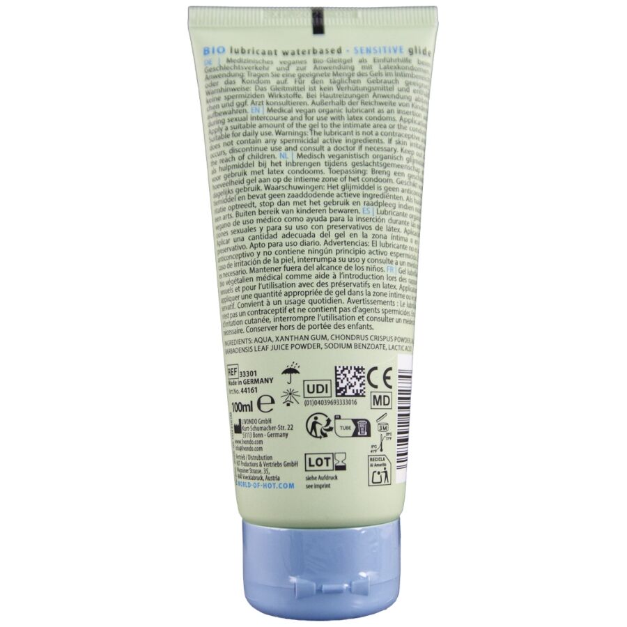 HOT - BIO LUBRICANT WATERBASED SENSITIV 100 ML
