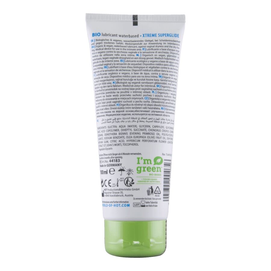 HOT - LUBRICANTE BIO BASE AGUA XTREME 100 ML