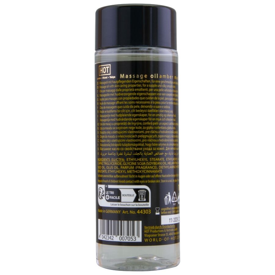 CHAUD - HUILE DE MASSAGE AMBRE & MUSC 100 ML