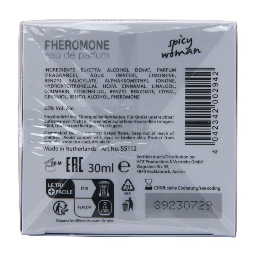 HOT - PERFUME CON FEROMONAS MIAMI SPICY WOMAN 30 ML