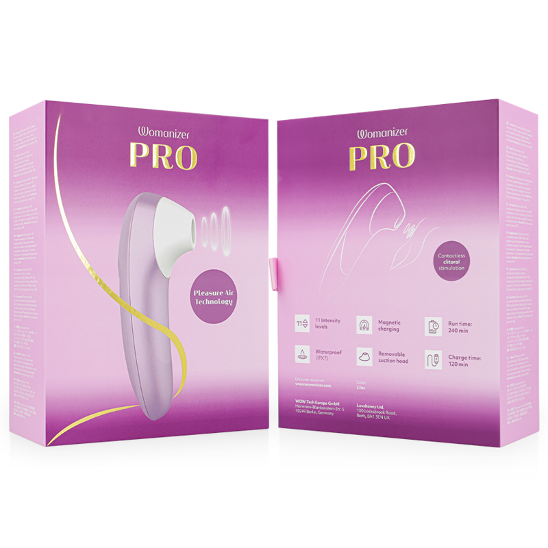 WOMANIZER - ESTIMULADOR CLITORIDIANO VIBRANTE PRO LILA