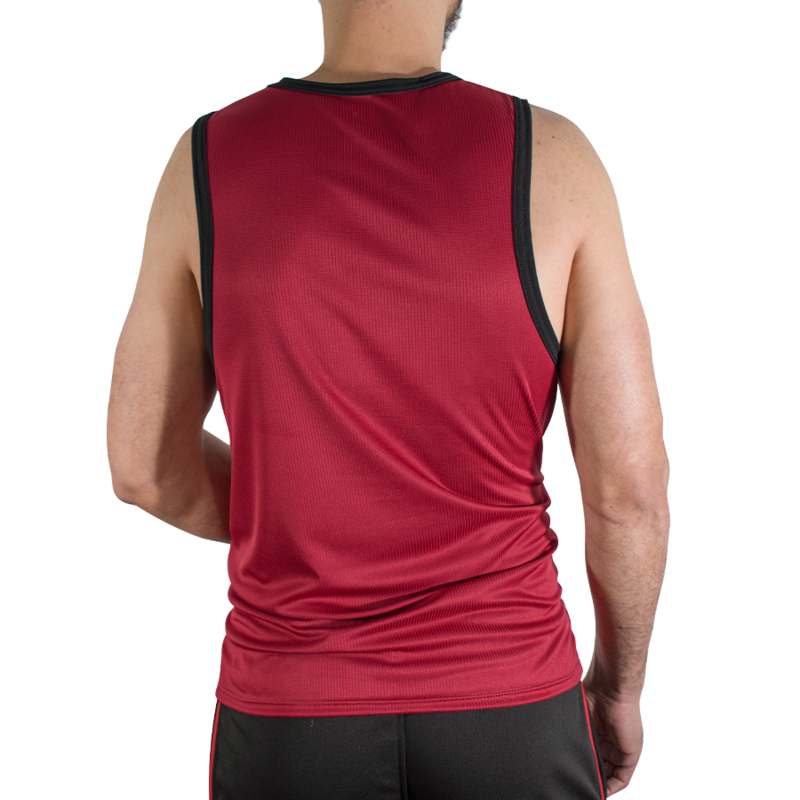 MACHO - CMV003 MAROON GYM T-SHIRT