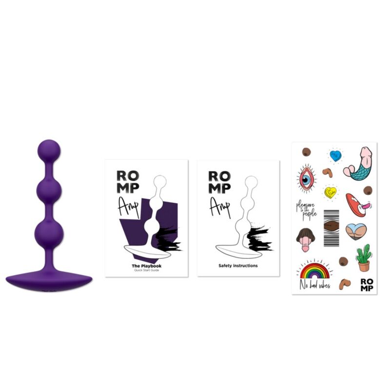 ROMP - AMP CUENTAS ANALES DE SILICONA FLEXIBLE MORADAS 12.5 CM MORADO