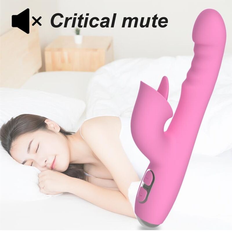 NALONE - VIBREUR LAPIN T-MAY AVEC MOUVEMENT PISTON ET OSCILLANT