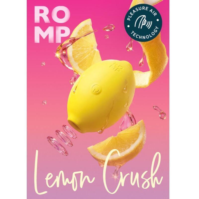 ROMP - ESTIMULADOR CLITORIDIANO LEMON CRUSH PLEASURE AIR AMARILLO