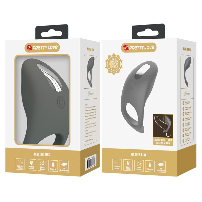 PRETTY LOVE - RECHARGEABLE SOFT SILICONE VIBRATING RING