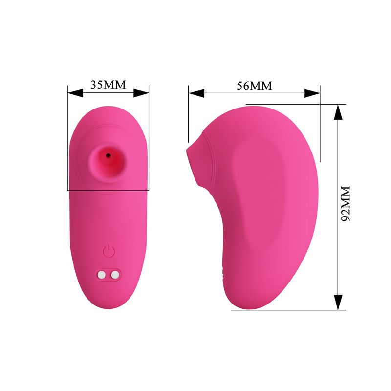 PRETTY LOVE - ARILA STIMULATEUR CLITORIDIEN À SUCCION RECHARGEABLE AVEC VIBRATION ROSE
