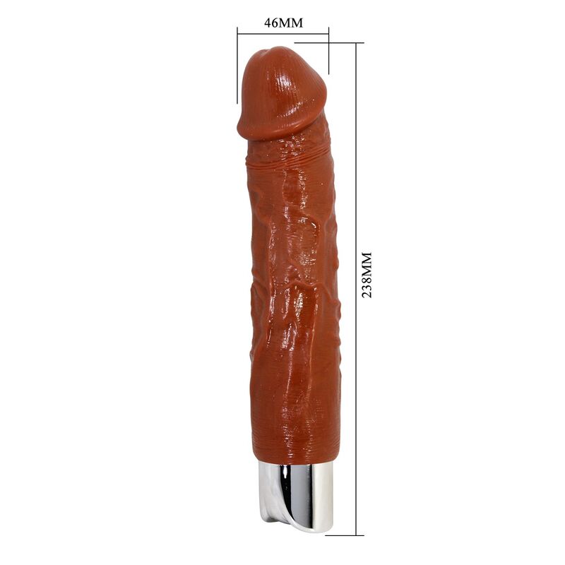 PRETTY LOVE - VIBRATEUR RÉALISTE PRO 23,5 CM Ø 4,8 CM MARRON