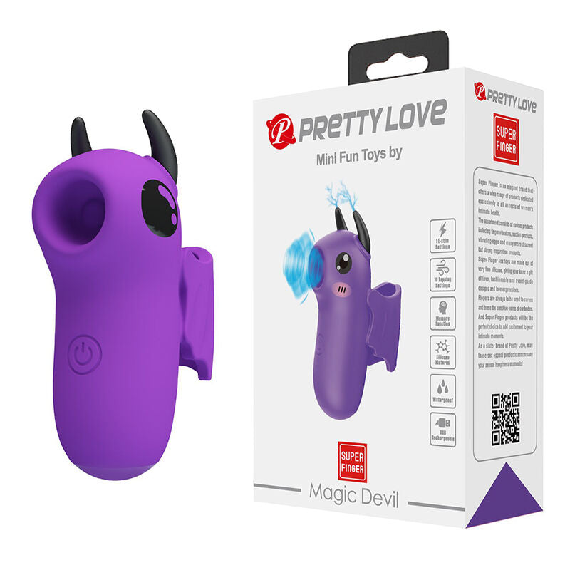 PRETTY LOVE - STIMULATEUR DIGITAL RECHARGEABLE MAGIC DEVIL VIOLET