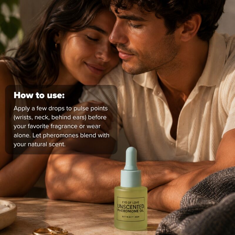 EYE OF LOVE - PHEROMONE-INFUSED PERFUMED OIL FOR MEN, FRAGRANCE-FREE, 20 ML
