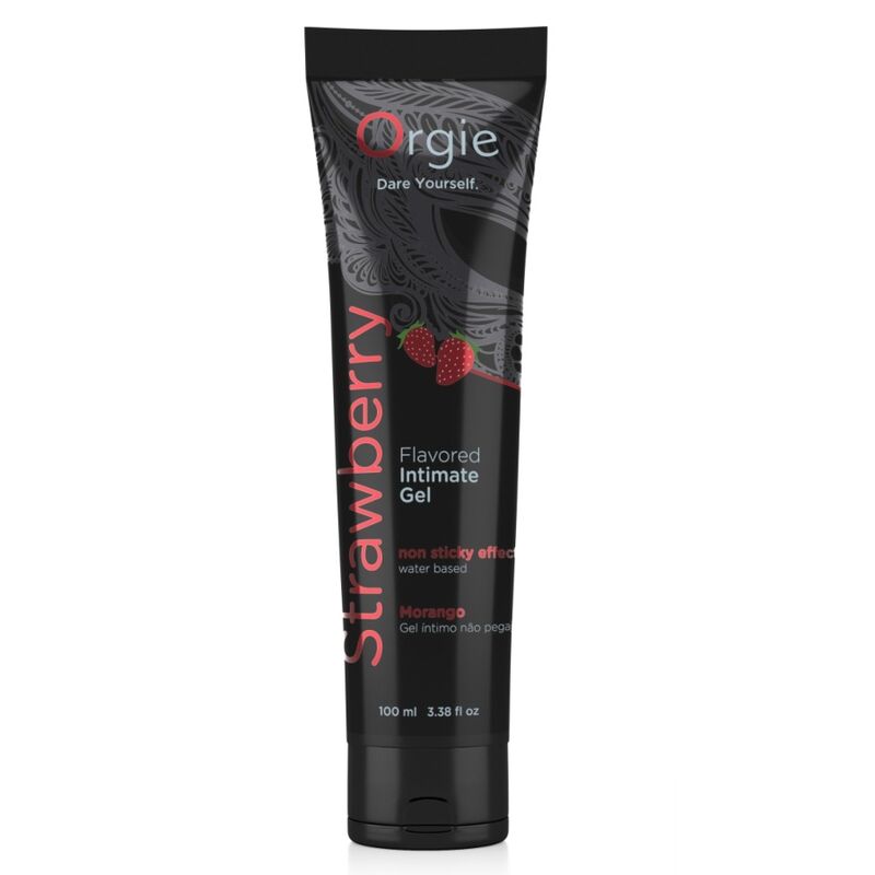 ORGIE - LUBE TUBE STRAWBERRY KISSABLE WATER-BASED INTIMATE GEL 100 ML