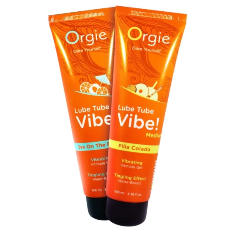 ORGIE - LUBE TUBE VIBE! PIÑA COLADA KISSABLE INTIMATE GEL MEDIUM TINGLING 100 ML