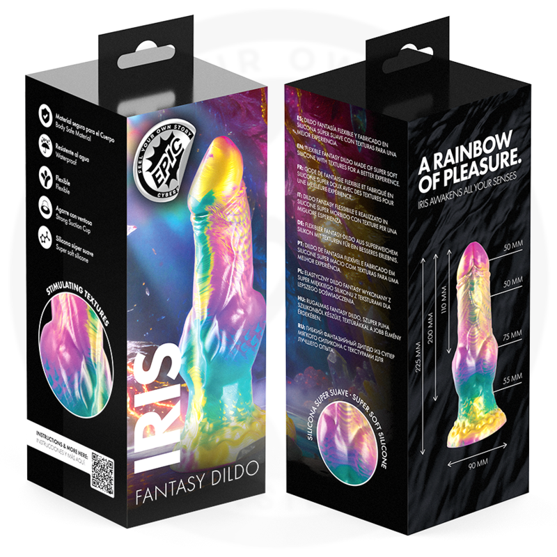 EPIC - IRIS DILDO WITH RAINBOW TESTICLES OF PLEASURE