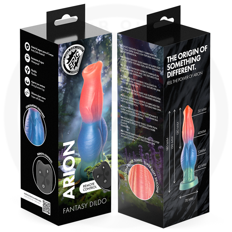 EPIC - ARION DILDO SYMPHONY OF PLEASURE RECHARGEABLE REMOTE CONTROL