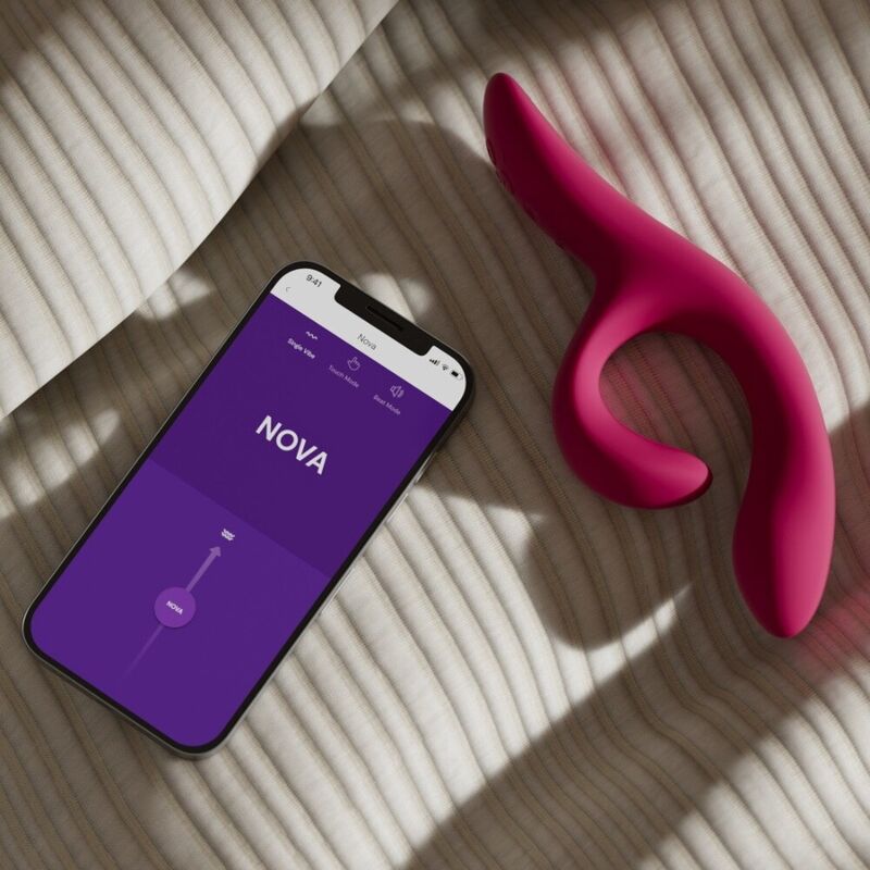 WE-VIBE - NOVA 2 FLEXIBLE RABBIT VIBRATOR WITH 10 VIBRATION MODES AND APP CONTROL PURPLE