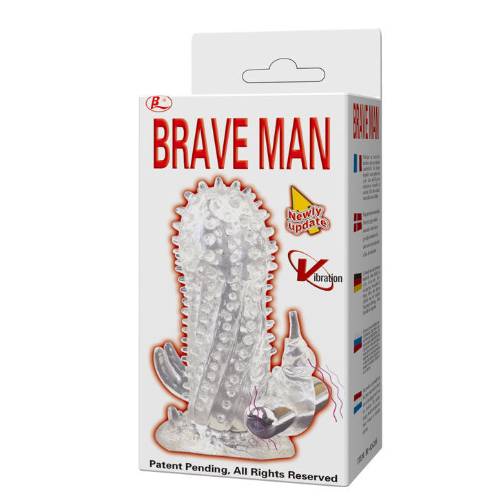 BAILE - EXTENSOR DE PENE VIBRADOR TIPO CONEJO PARA HOMBRE BRAVE