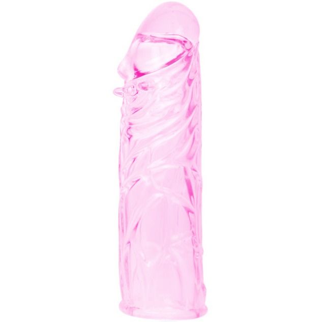 BAILE - GAINE DE PÉNIS STIMULANTE EN SILICONE ROSE 13 CM