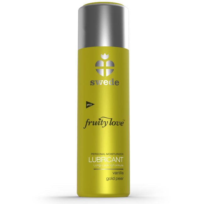 LUBRICANTE SWEDE FRUITY LOVE VAINILLA Y PERA DORADA 100 ML