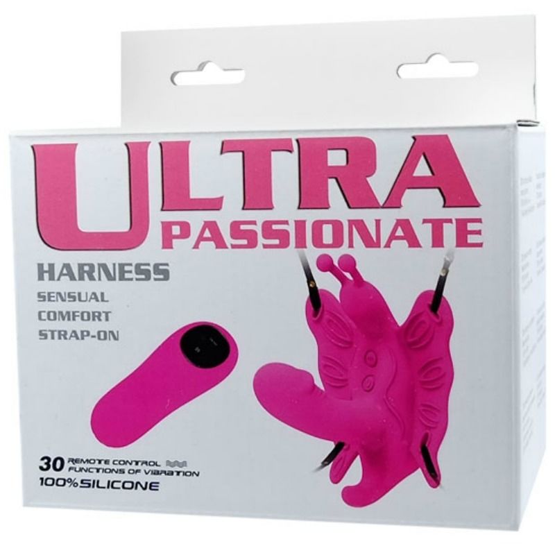 BAILE - FAUX PAPILLON TÉLÉCOMMANDÉ ULTRA PASSIONNÉ AVEC HARNAIS