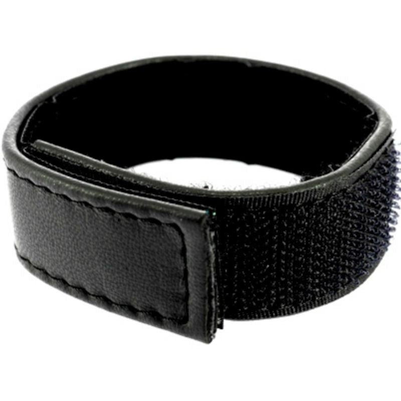 BODY EN CUIR - SANGLE EN CUIR RÉGLABLE AVEC VELCRO POUR PÉNIS NOIR