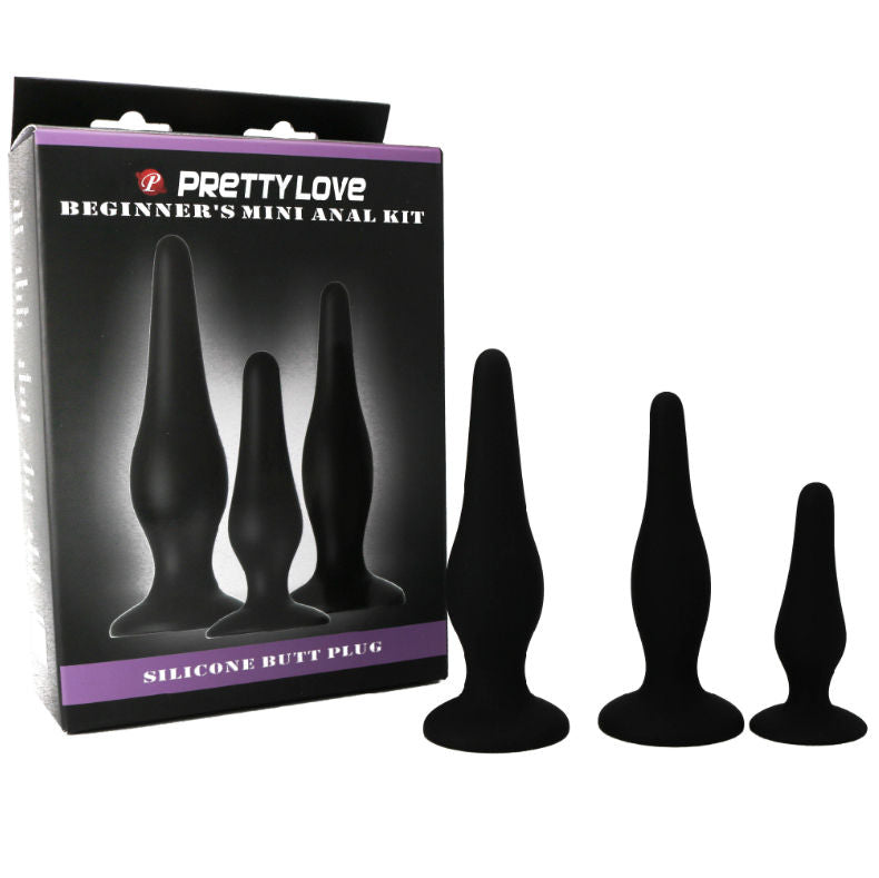 PRETTY LOVE - KIT D'INITIATION PLUGS ANaux EN SILICONE