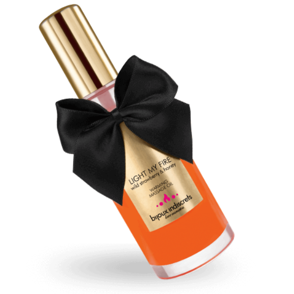 BIJOUX INDISCRETS - MASSAGE OIL HEAT EFFECT STRAWBERRY AROMA