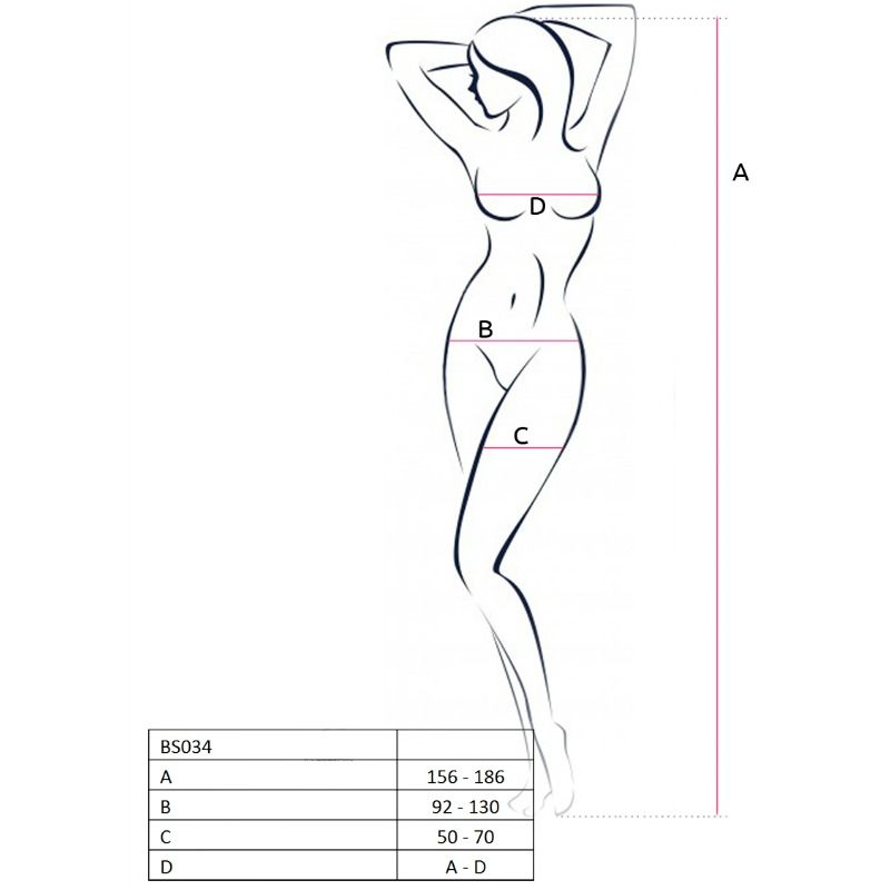 PASSION - FEMME BS034 BODY STRING ROUGE TAILLE UNIQUE
