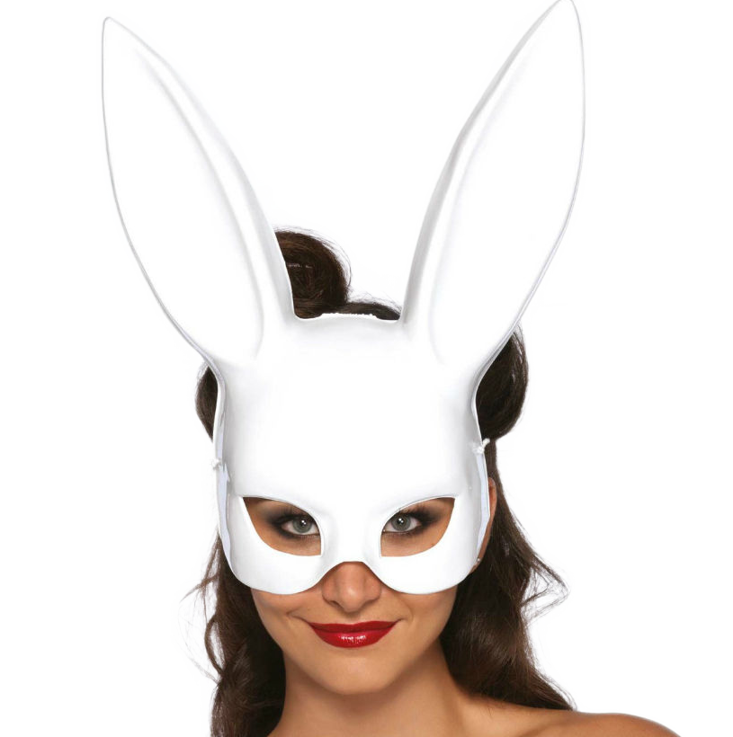 LEG AVENUE - MASQUE DE LAPIN DE BAL MASQUÉ BLANC
