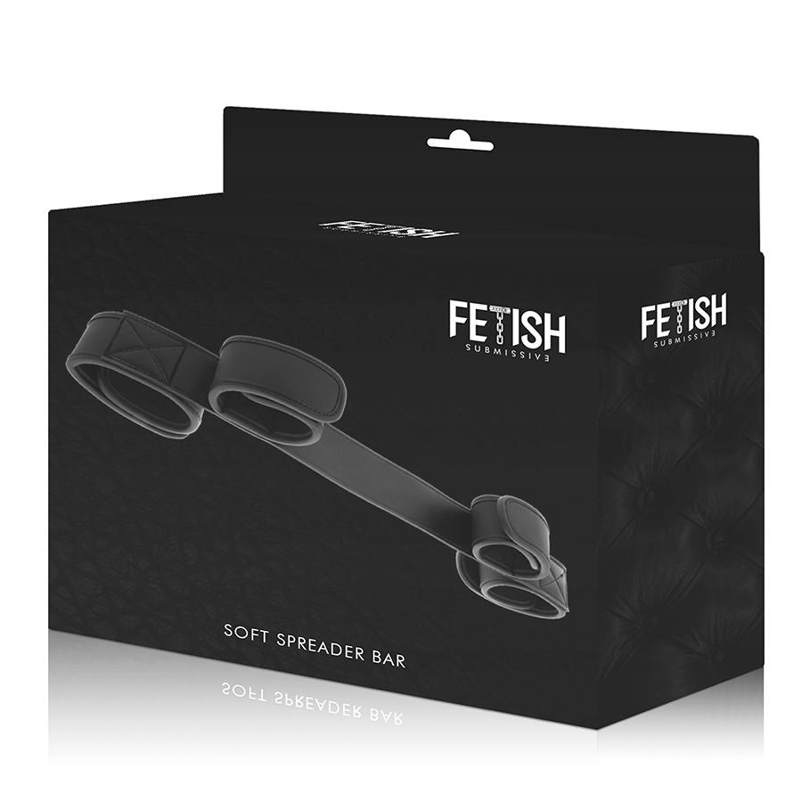FETICHISMO SUMISO - BARRA ESPACIADORA DE BONDAGE CON FORRO DE NEOPRENO