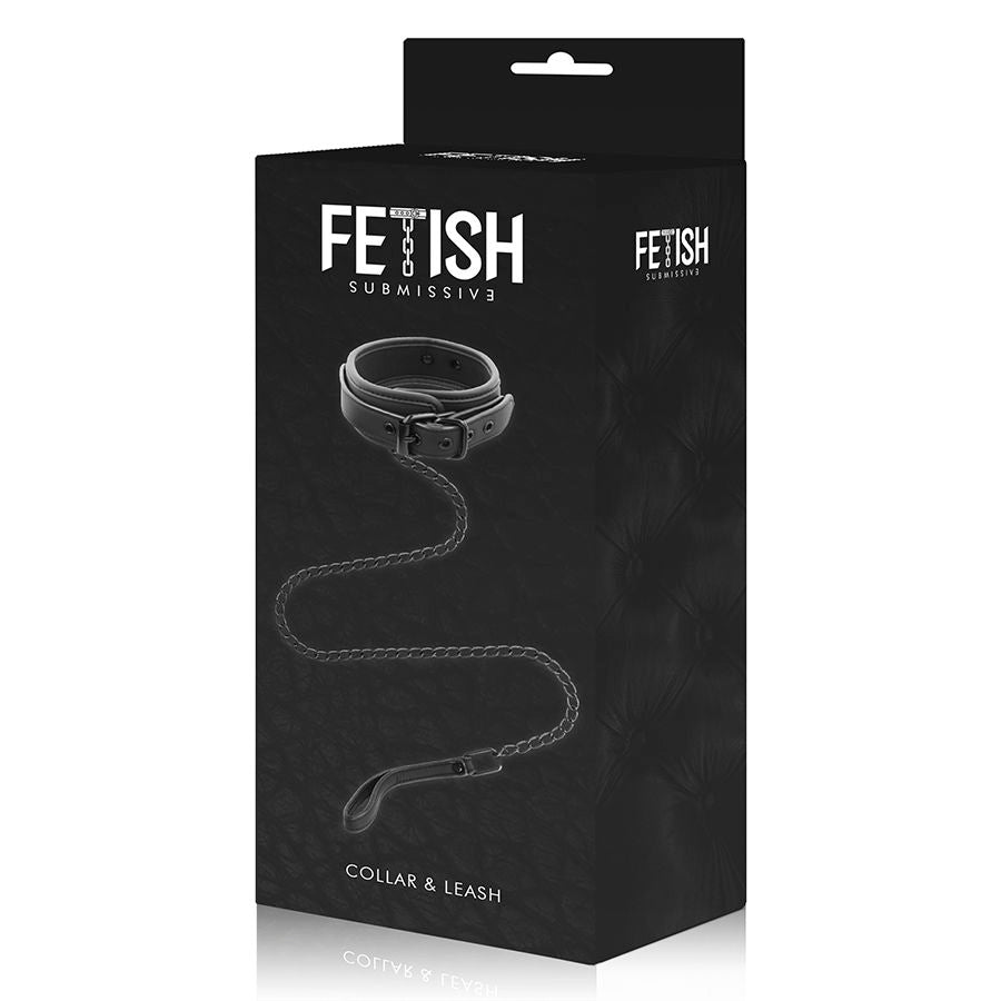 FÉTICHE SOUMIS - COLLIER CHAÎNE DOUBLURE NÉOPRÈNE