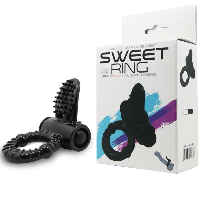 BAILE - ANILLO VIBRADOR SWEET RING CON CONEJO TEXTURIZADO