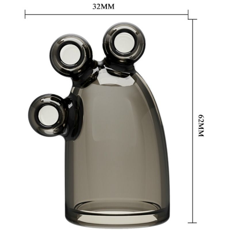 BAILE - FUNDA VIBRADORA CAPUCHÓN DE CRISTAL VIBRADOR II