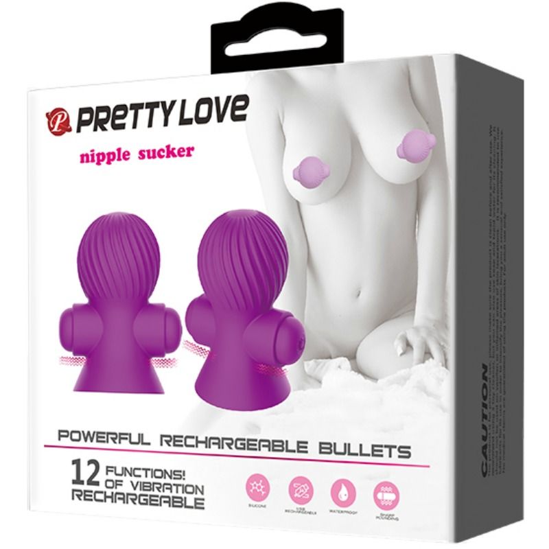 PRETTY LOVE - ESTIMULADORES DE PEZONES 12M LILAC VIBRATION