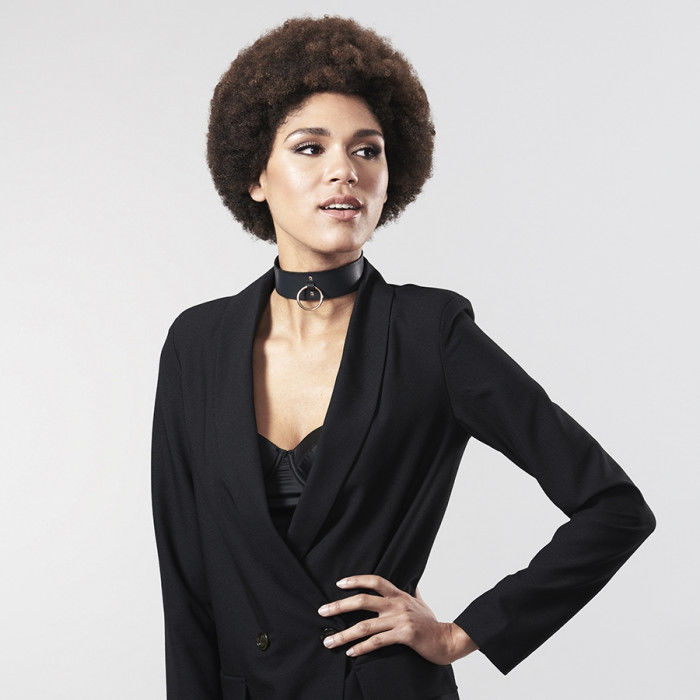 BIJOUX INDISCRETS - MAZE BLACK NECKLACE WITH STRAP