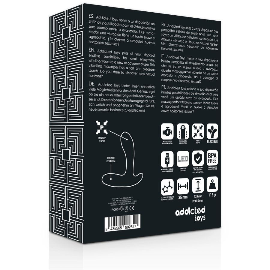 ADDICTED TOYS - VIBREUR ANAL NOIR