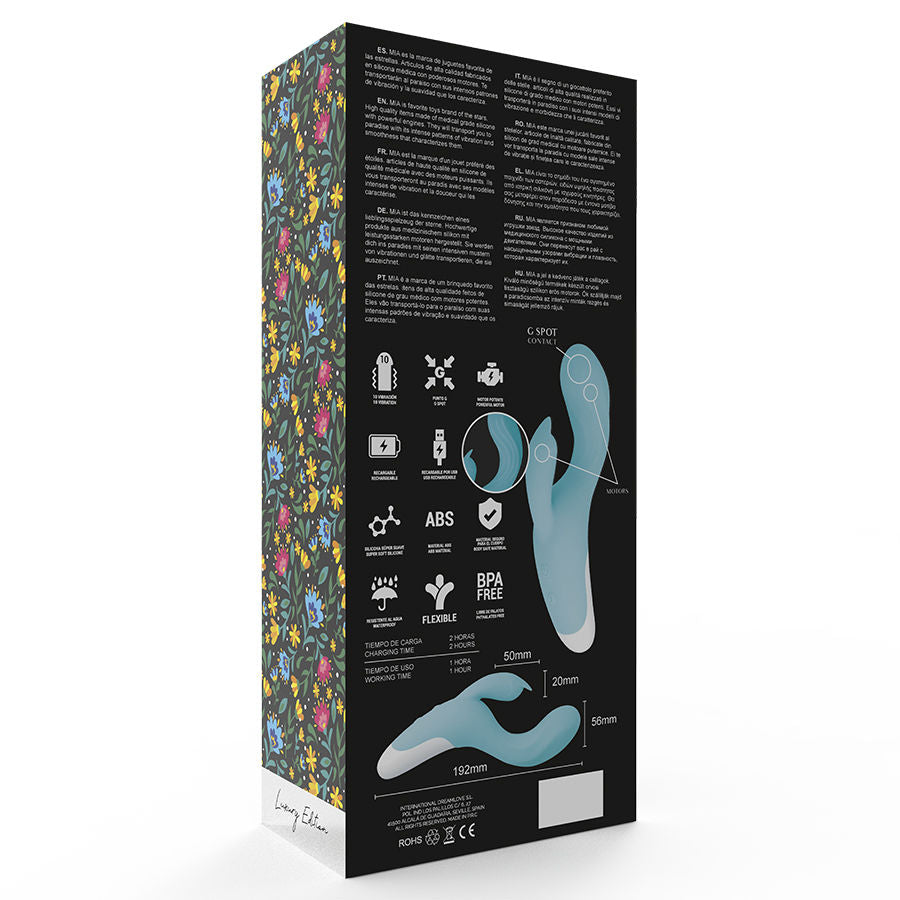 MIA - VIBROMASSEUR DRESDE TURQUOISE