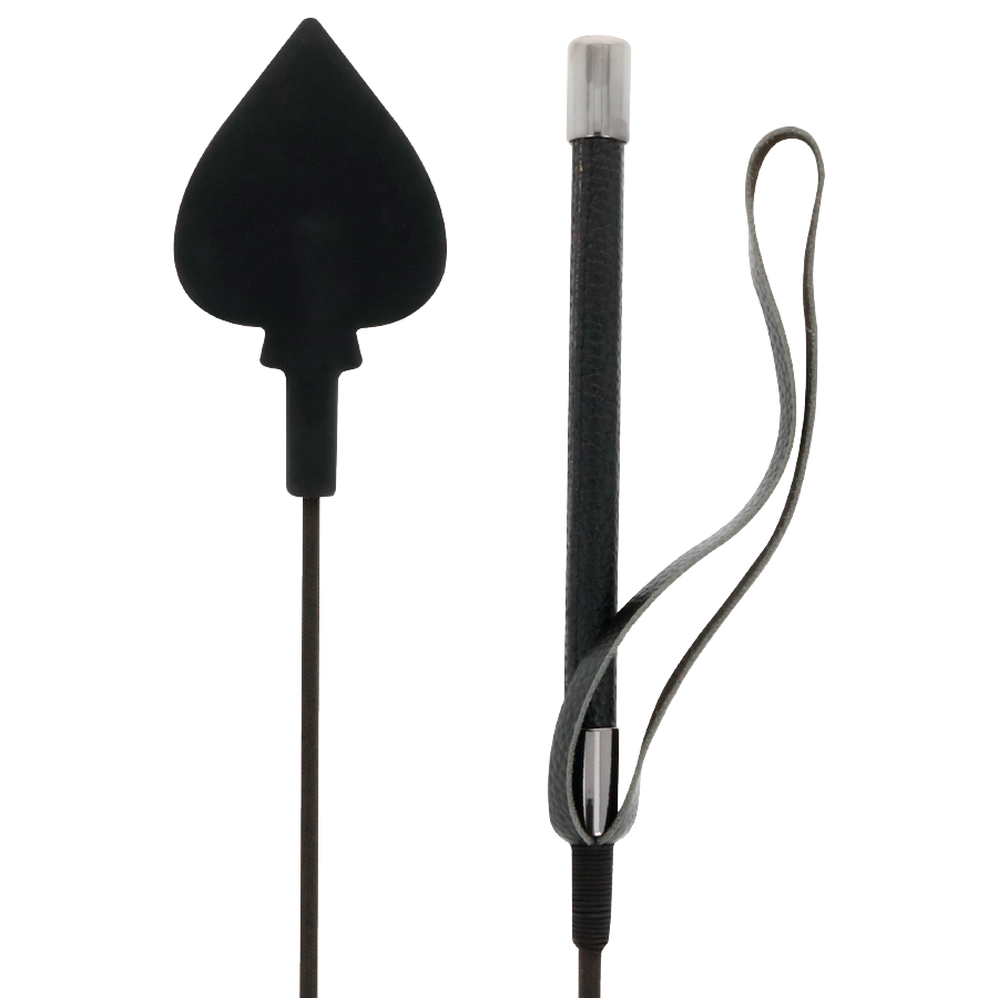 TÉNÈBRES - FOUET EN SILICONE NOIR 60CM