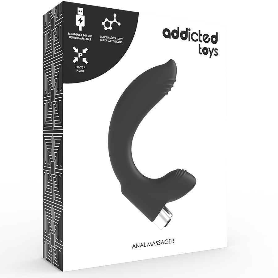 ADDICTED TOYS - VIBREUR PROSTATIQUE RECHARGEABLE MODÈLE 7 - NOIR