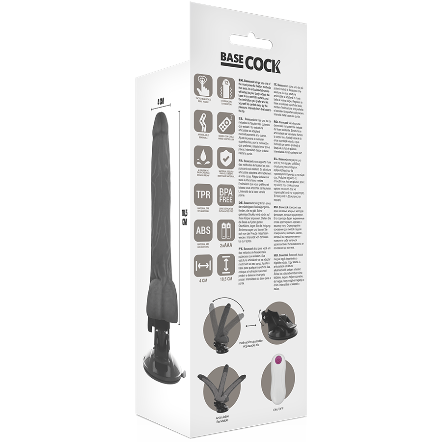 BASECOCK - FLESH ARTICULADO REALISTA CON CONTROL REMOTO 18,5 CM -O- 4 CM