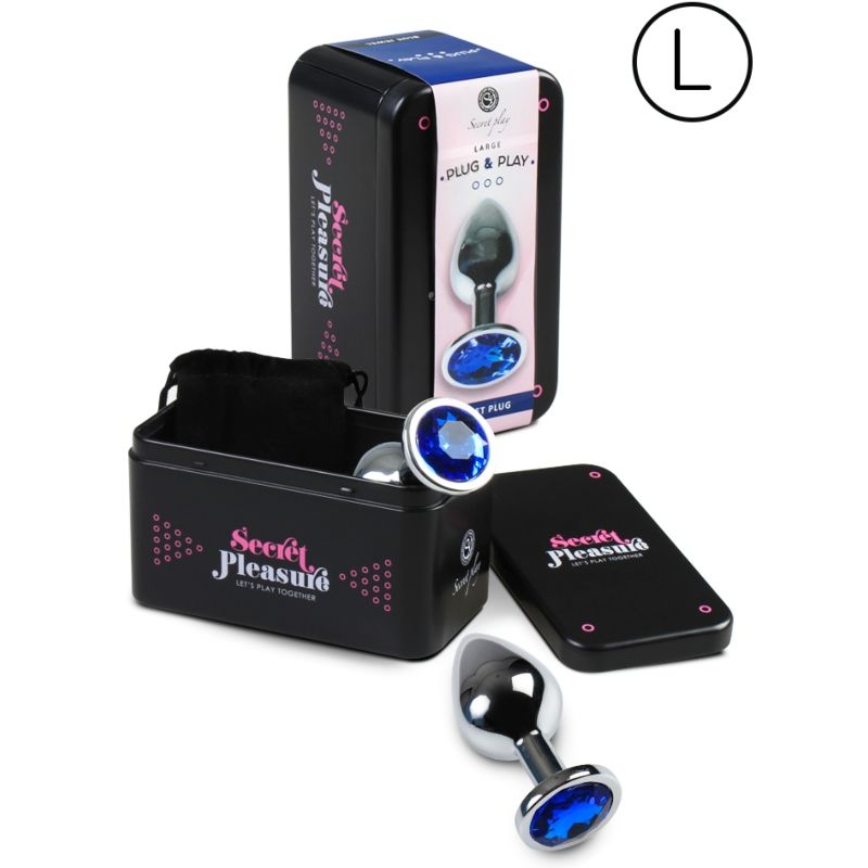 SECRETPLAY - ANAL PLUG TALLA L AZUL