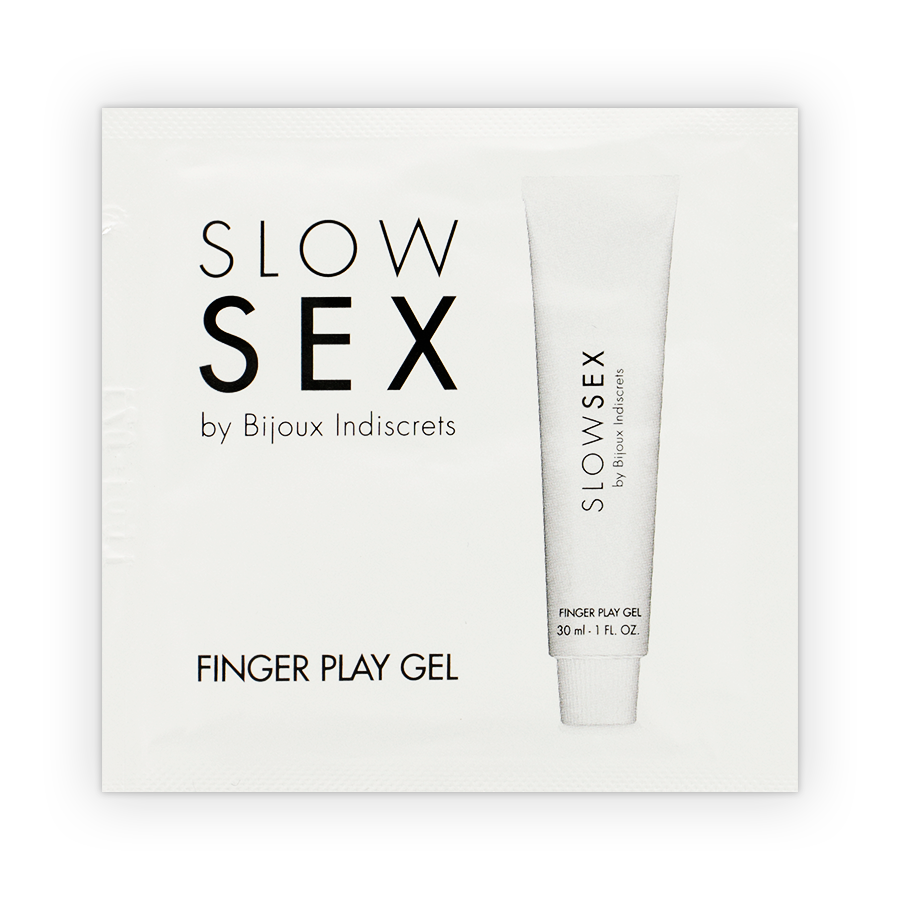 BIJOUX INDISCRETS - SLOW SEX MASSAGE GEL WITH FINGER PLAY SINGLE DOSE