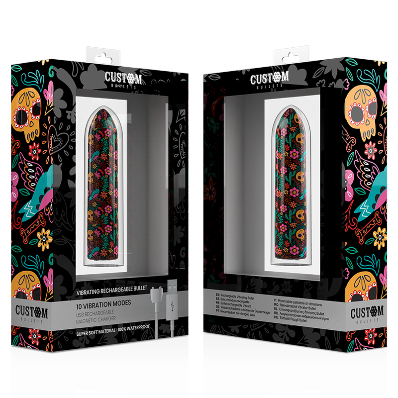 BALLES PERSONNALISÉES - BALLE MAGNÉTIQUE CRÂNE RECHARGEABLE 10 INTENSITÉS