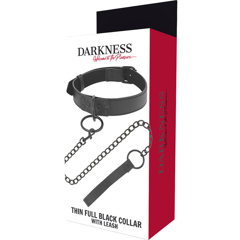 TÉNÈBRES - COLLIER NOIR AVEC CHAÎNE