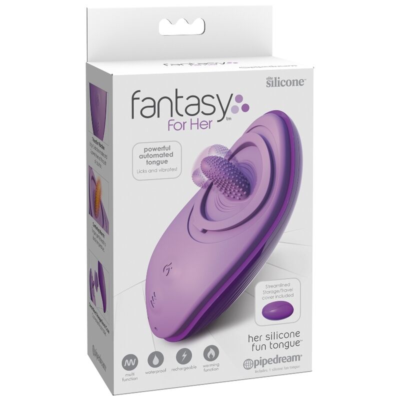 FANTASY FOR HER - SU LENGUA DIVERTIDA DE SILICONA PARA ELLA MORADA