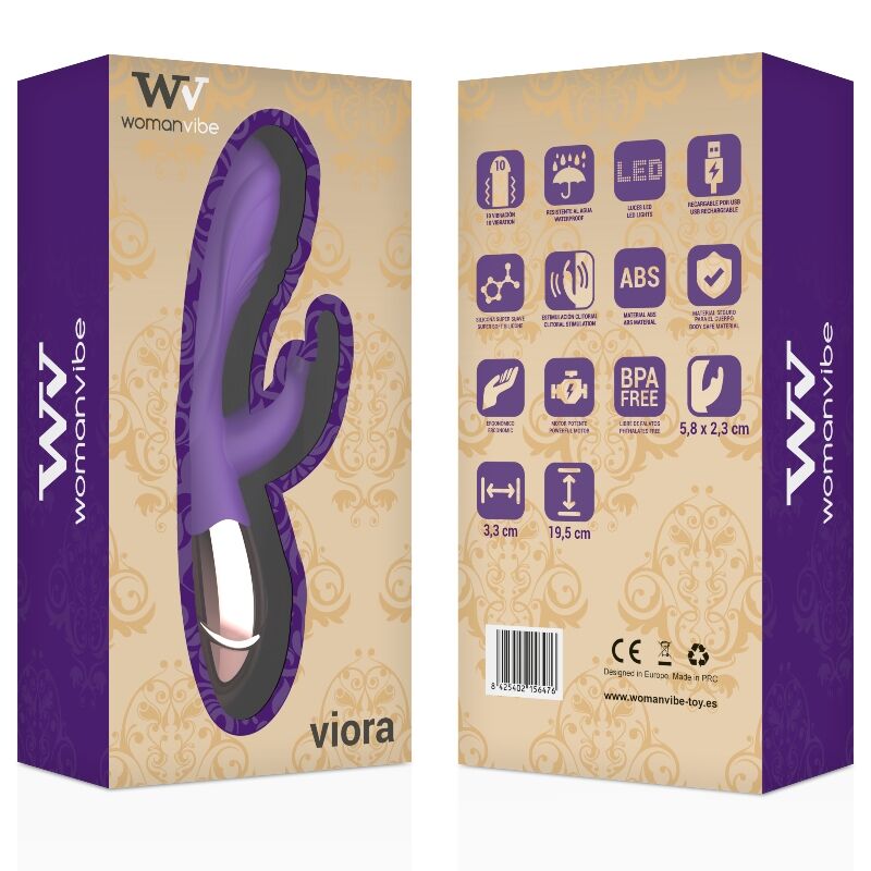 WOMANVIBE - VIORA VIBREUR RECHARGEABLE EN SILICONE