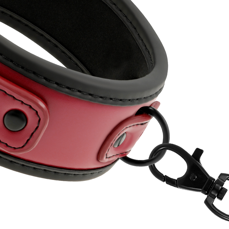 COLLAR DE CADENA CON FORRO DE NEOPRENO - FETICHE SUMISO DARK ROOM