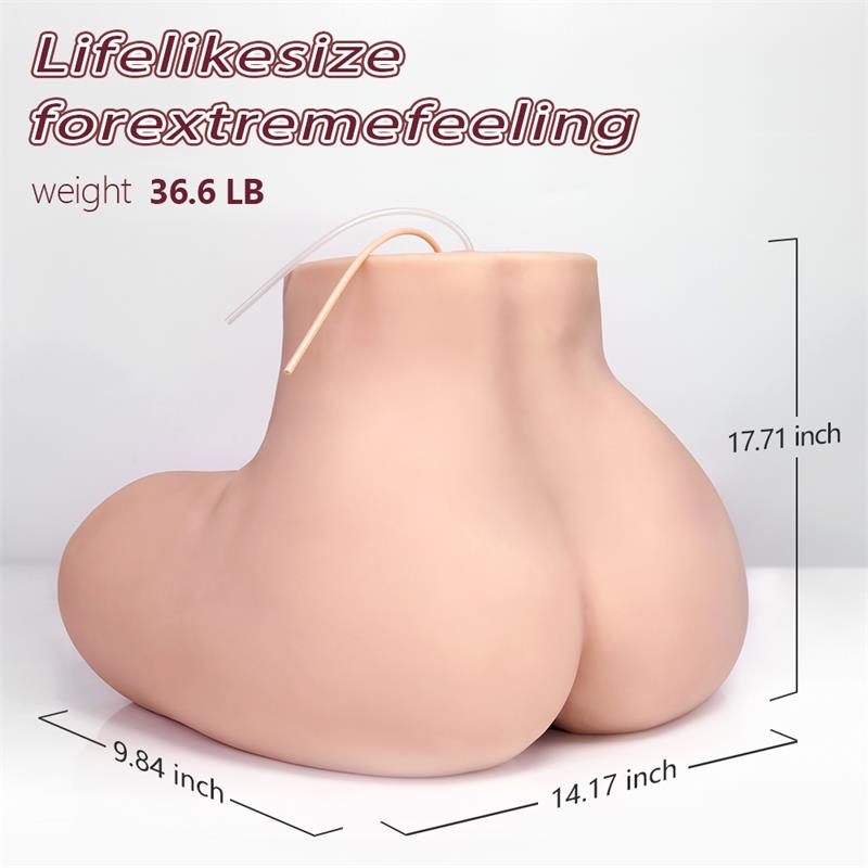 XISE - INGRID TORSO WITH VIBRATION AND SUCKING EFECT 15.3 KG