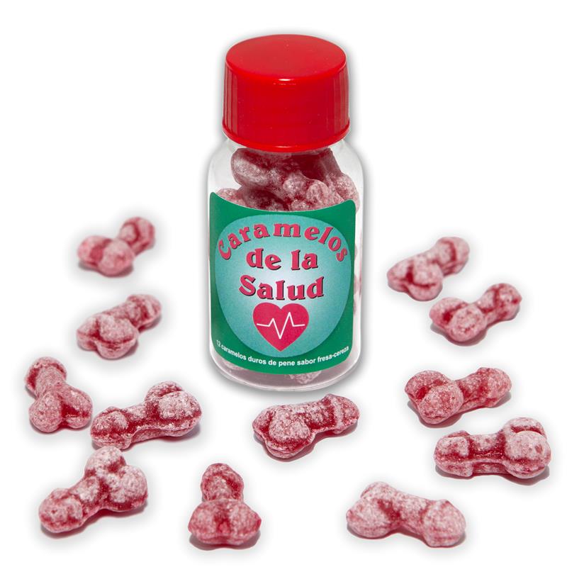 DIVERTY SEX - JAR OF 12 CANDIES PENIS SHAPE FRUIT FLAVOR