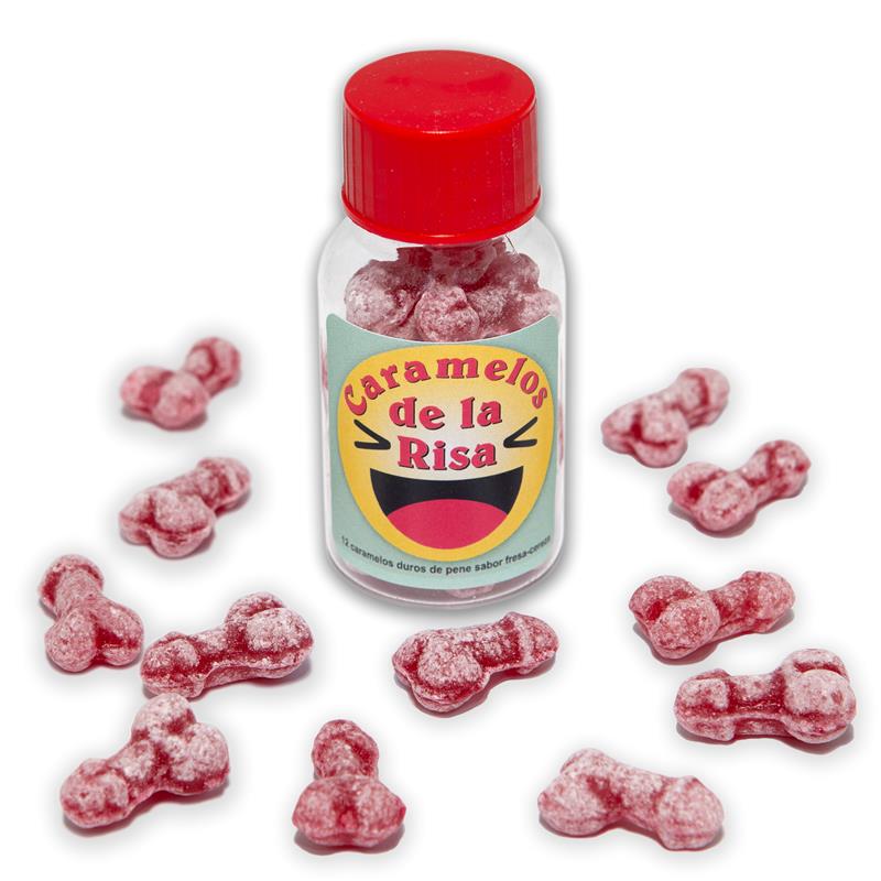DIVERTY SEX - JAR OF 12 CANDIES PENIS SHAPE FRUIT FLAVOR