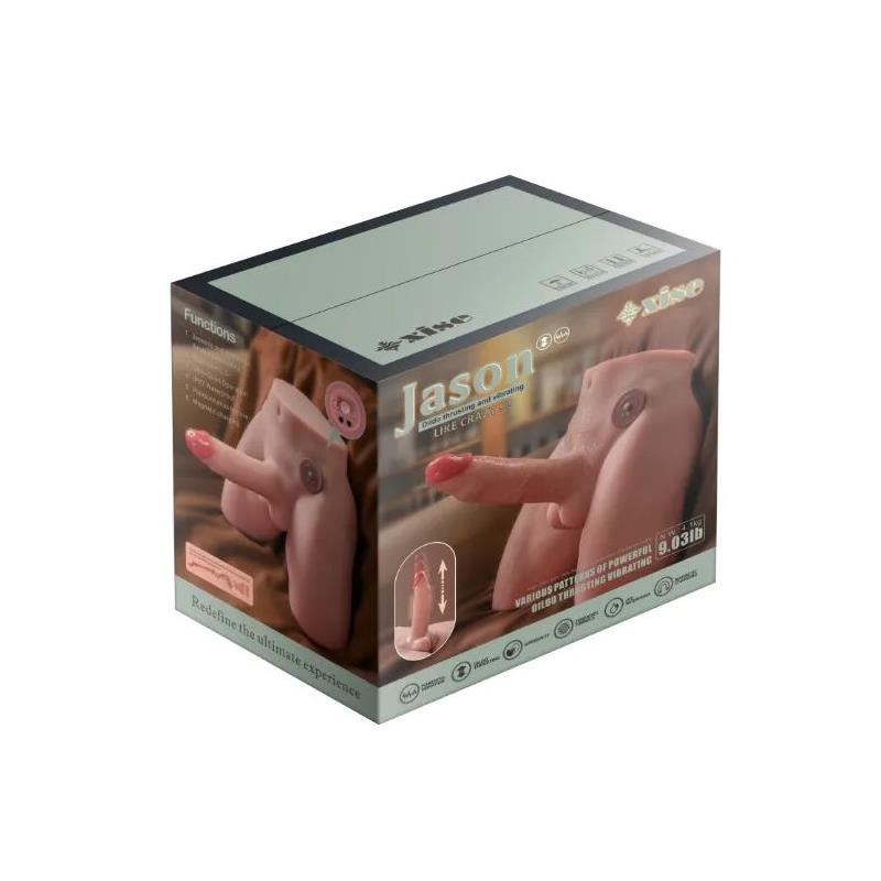 XISE - JASON DILDO AND ASS MASTURBATOR WITH THRUSTING AND VIBRATING 4.1 KG